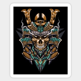 Great Skull Samurai Mecha Illustration 1 Magnet